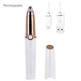 Electric Trimmer for Women Painless 360° All Round Eyebrow Trimmer Epilator Mini Razor Lady Eyebrow Hair Trimmer Rechargeable