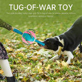 LVTUBANLV Dog Chew Balls Exercise Toy Outdoor Dog Tug of War Toys Rebound Flying Disc Ball Reward Toy Dog for Puppies Large Dog