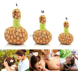 3PCS Thai SPA Home Healthy Care Hot compress herbal bag traditional herbal massage compress ball for face & body relaxing
