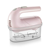 220V Electric Handheld Egg Beater Household Portable Mini Egg Cream Bread Baking Mixer 5 Gear Control Pink White Color Available