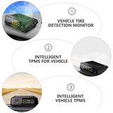 1 Set Quality Intelligent TPMS Vehicle Tire Monitor Tire Pressure Monitoring System