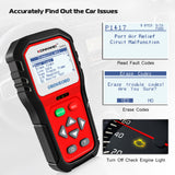 KONNWEI KW818 Enhanced OBDII ODB2 EOBD Car Diagnostic Scanner 12V Battery Tester Check Engine Engine Automotive Code Reader Tool