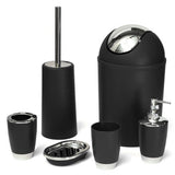 Solid PP Bathroom Necessities include Toothbrush Holder Toilet Brush Soap Dish Waste Bin Rinse Cup Sprayer Bottle