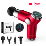 Mini LCD Massage Gun 32 Speed Touch Screen Deep Tissue Percussion Muscle Mini Massager Fascial Gun For Pain Relief Body Massage