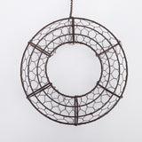 Simple Iron Garden Home Succulents Balcony Wedding Decoration Hanging Basket Flower Pot Holder Wreath Black Heart Shape