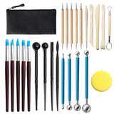 11/21/25/61 Pcs Ceramic Clay Tools Set Polymer Clay Tools Pottery Tools Set Wooden Pottery Sculpting Clay Cleaning Carved Tool