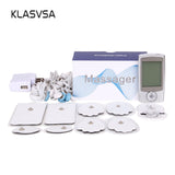 KLASVSA Electric Digital Body Muscle Stimulator Acupuncture Electrotherapy Tens Unit Pads Massage Relax Health Care Pain Relief