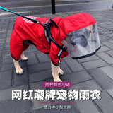 Golden Retriever Corgi Teddy Small Dog Raincoat Pet Waterproof  Rain Jacket Dogs Water Resistant Clothes