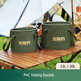 13L/20L Collapsible Bucket Portable Waterproof Water Container Storage Bag Folding Bucket Outdoor Portable Fishing Barrel Tools