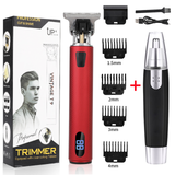 Electric Clipper + Nose Hair Trimmer Professional Barber Hair Cutter Beard Shaving Machine for Men Rechargeable Razor Shaver