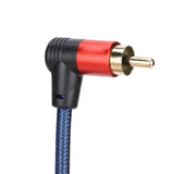 3.5mm Male to 2RCA Female Cable Cablecreation Angle 3.5mm to RCA Audio Cord for Smartphones MP3 Tablets 9.8ft Audio Cable