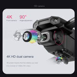 2020 New XT6 Drone Dual Lens 4K High Definition Aerial Photography Optical Flow Fixed Height RC aircraft Toys  (Free gift)