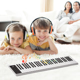 61 Keys Piano Keyboard Digital Electronic Piano Keyboard MIDI Output 128 Tones 128 Rhythms 14 Demo Songs Recording Playback