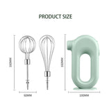 Electric Mixer Wireless Portable Food Mixers with 2 Mixing Head Handheld Blender Rechargeable Whisks Dough Stirrer Eggbeater