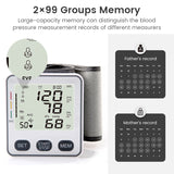 Electric Wrist Blood Pressure Monitor Medical Digital Blood Pressure Automatic Tonometer Pulse Heart Beat Rate Meter Device