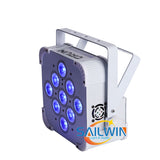 9X18W RGBWA UV Wireless DMX Uplighting Battery Operated Wifi&amp;IRC Remote Control DJ LED Par Can Wash Light Disco Wedding Uplights