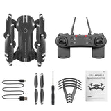 4CH Wifi Fpv 4k Hd Camera Wide Angle Foldable Drone H168 Figurines Gifts For Children Adults High-definition Shooting New 2021
