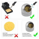 Soldering Tip Cleaner Solder Tip Cleaning Wire & TS100 Soldering Iron Tip Stainless Steel Soldering Iron Station