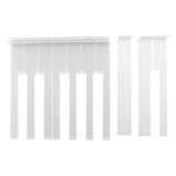 52pcs Piano Accessories Piano Keytop Repair Parts with White Color for Piano