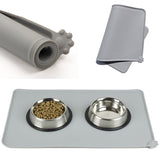 Waterproof Pet Mat for Dog Cat Silicone Pet Food Pad Pet Bowl Drinking Mat Dog Feeding Placemat easy Washing Cushion