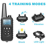 800m Dog Training collar Electric Shock vibration sound with LED Rechargeable Adjustable Levels For dogs Training dog supplies