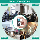 Digital Voice Recorder Audio Sound Recorder Portable MP3 Recorder for Meeting Lecture Voice Activated Recorder