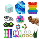 Fidget Toys Pack Anti Stress Set Kawaii Gift Toys Box Children Simple Dimple Antistress Relief Figet Toys Pakket Kit Dropship