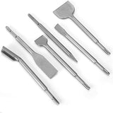 6 Pieces 40Cr Rotary Hammer Chisels, Hammer Chisels SDS Plus For Concrete Wall
