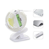 Desktop Fan - USB Rechargeable Clip On Fan, 360 Free Rotation Lower Noise Cooling Fan For Baby Carriage Stroller Cot Travel Cam