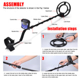 Portable Metal Finder Quick Metal Finder Metal Detecting Tool Treasure Gold Finder Underground Metal Detector LCD Backlit Screen