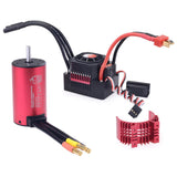 KK Waterproof Combo 3665 2900KV Brushless Motor + 80A ESC w/Heat Sink  +S0900M 9KG Servo for RC 1/10 Car