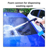 High Pressure Washer Gun with Recoil Water Hose Hose Space-saving Car Washer Adjustable Jet/ Fan Washing Sprayer