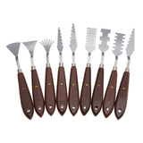 9pcs Paint Spatula Palette Coloring Tools for Artist Drawing Art Painting Supplies 9pcs 9pcs