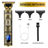 Men's Hair Trimmer Baldheaded Hair Clipper Electric Cordless Shaver Barber Precision Finishing Hair Cutter Beard Shaving Machine