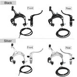 Front / Rear Fixie Bike Brake Kit Road Bike Cruiser Brake Set Bike Caliper Brake Kit Side Pull Brake Set bycicle parts