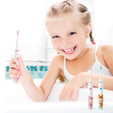SEAGO Sonic Electric Toothbrush Upgraded Kid Safety Automatic Toothbrush USB Rechargeable with 2 pcs Replacement Brush Head SK2