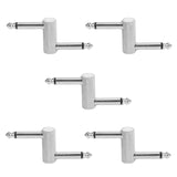 5X 6.35 Adapter Plug Pedal Coupler Sz Type Connector for Guitar Effect Pedal 1/4 Inch High-Grade Amplifier Adapter