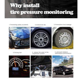 USB2.0 Wireless TPMS Tire Pressure Monitor System W/ 4 External Sensors