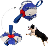 LVTUBANLV Dog Chew Balls Exercise Toy Outdoor Dog Tug of War Toys Rebound Flying Disc Ball Reward Toy Dog for Puppies Large Dog