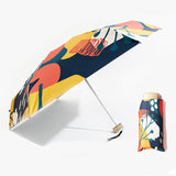 Mini Pocket 5 Folding Sunshade Sunny Umbrella Rain Women Sun Protection UV Umbrella Portable Compact Folding Sun Umbrella