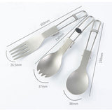 Outdoor Folding Camping Fork Spoon Spork Outdoor Spork Spoon Dinnerware Tool Portable Travel Camping Picnic Tableware Tools