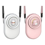 HAEGER-Portable Mini Handheld Air Cooling Fan Personal Hanging Neck Fan USB Sports Fan Necklace Air Cooler for Travel