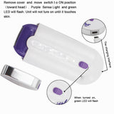 2 in 1 Electric Epilator Women Hair Removal Painless Touch Hair Remover Shaver Instant &amp; Painless Free Sensor Light USB Recharge