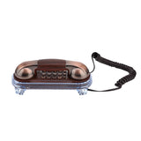 Antique Retro Telephone Desktop Fixed Wired Phones Wall Mounted Telephone Mini Phone Landline Phone for Home Office Hotel