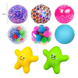 New Funny Stress Balls Squeezing Fun Ball Toys Squeeze Squishy Balls Toys Hand Press Decompression Toy For Kids And Adults Gift