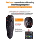 G30 Voice Flying Mouse 2.4G Voice Remote Control with USB Receiver for Tv Box IR Learning Voice Remote Control Black