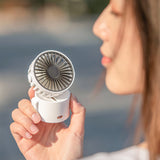 Mini Fan Portable Neck Wireless Fan Usb Rechargeable Small Clip Fan 1000mAh Battery Air Cooler Desktop Outdoor Handheld Fan