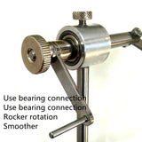 KKWEZVA  New set silver grade rotary fly Tying Vise C-Clamp strengthened Hard Jaws 360 degree rotation precision fly tying tools