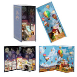 Doll House DIY Casa Miniature Creativity Book Doll House Model Wooden Furniture Decoration DollHouse Toys for Children Gift N001