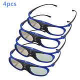 JX-30 3D Active Shutter Glasses DLP-Link 96Hz/144Hz USB Rechargeable Home Theater Blue For BenQ Dell Acer Optama Sony Projector